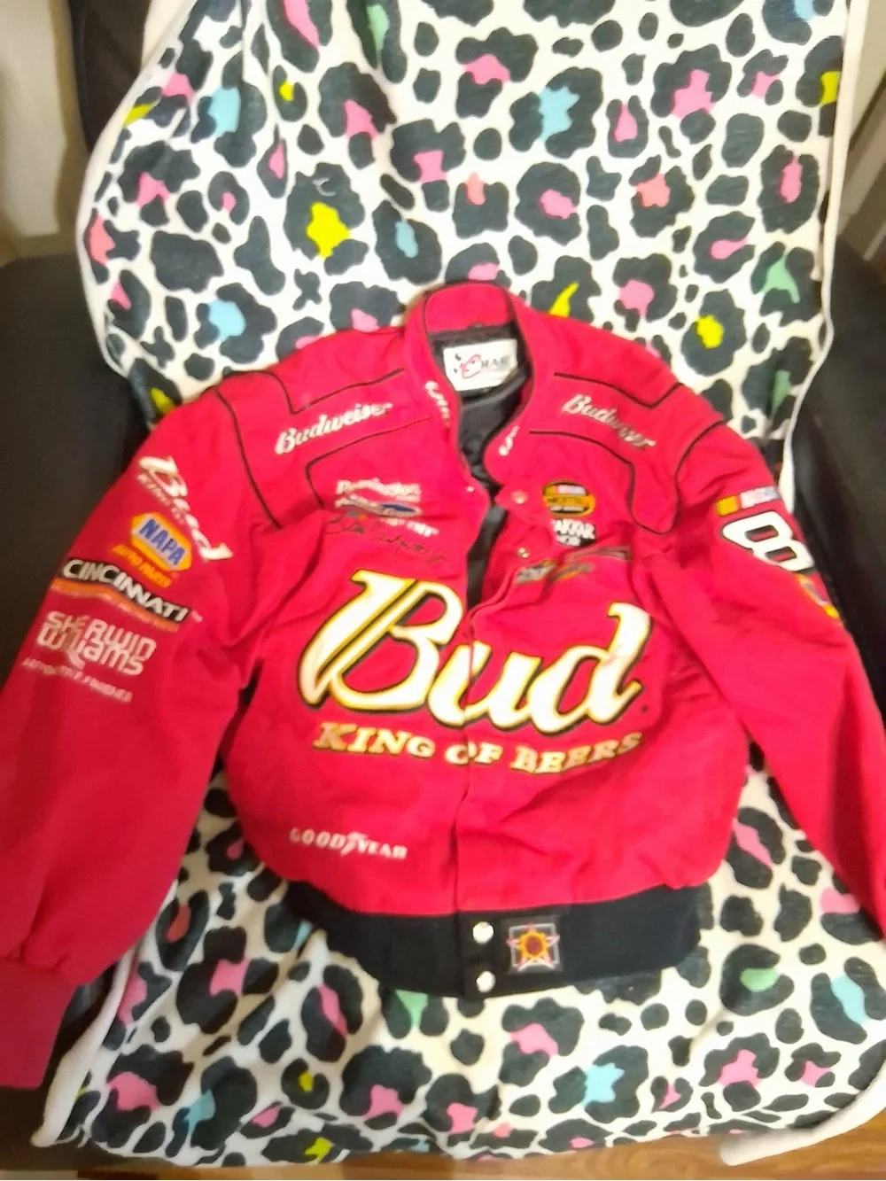 Chase Authentics Red Bud Racing Bomber Jacket Dale Earnhardt